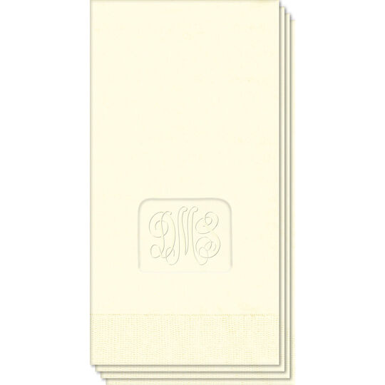 Monogram Embossed Guest Towels